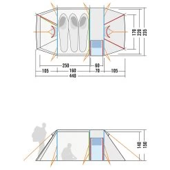 Tatonka Tunnelzelt Alaska 3 DLX Light Oliv -Professionelles Outdoor-Ausrüstungsgeschäft 30639 8