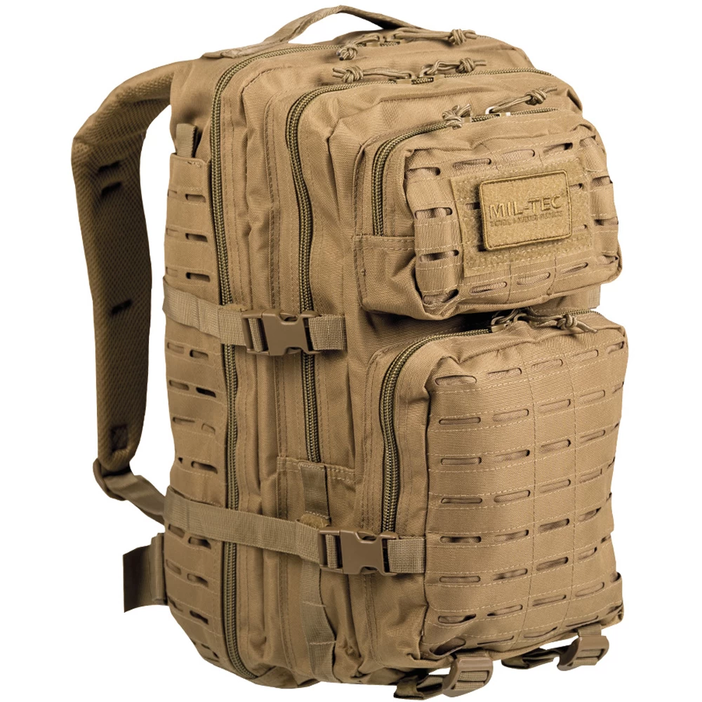 Mil-Tec Rucksack US Assault Pack LG Laser Cut Coyote 1 Mil-Tec Rucksack US Assault Pack LG Laser Cut Coyote