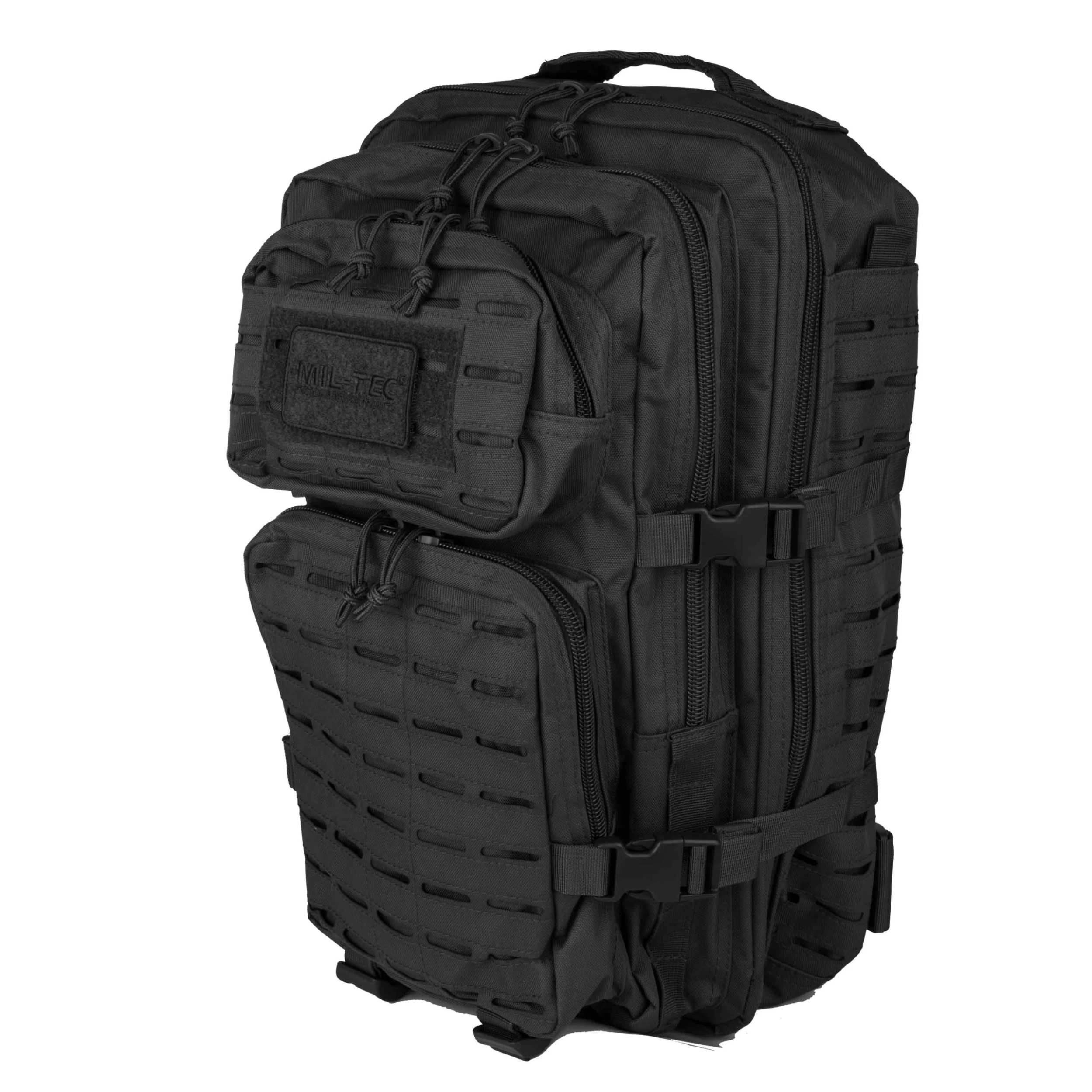 Mil-Tec Rucksack US Assault Pack LG Laser Cut Schwarz 2 Mil-Tec Rucksack US Assault Pack LG Laser Cut Schwarz – Bild 2