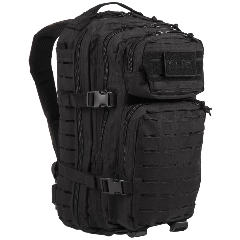 Mil-Tec Rucksack US Assault Pack SM Laser Cut Schwarz 1 Mil-Tec Rucksack US Assault Pack SM Laser Cut Schwarz