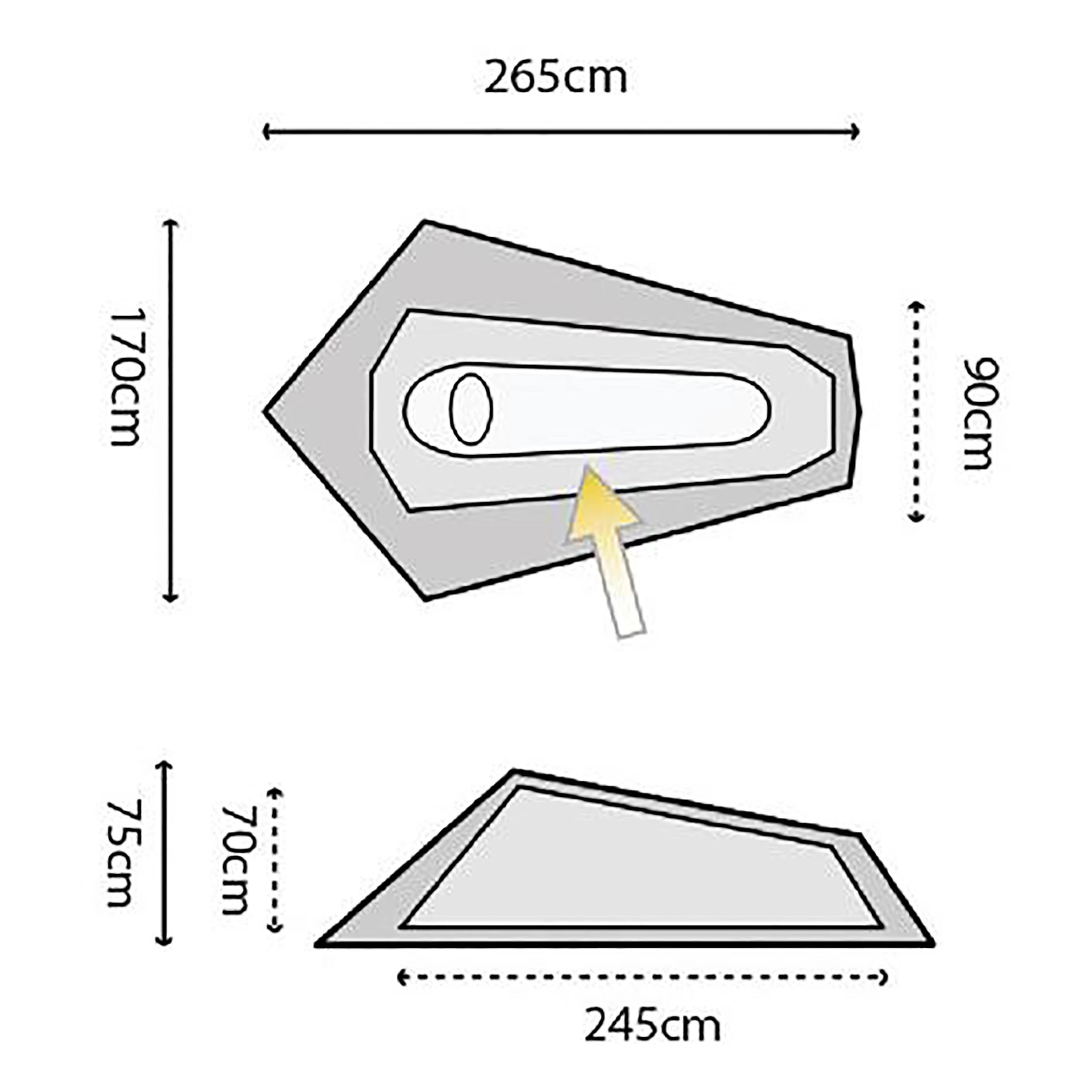 Highlander Zelt Blackthorn 1 Person HMTC 3 Highlander Zelt Blackthorn 1 Person HMTC – Bild 3