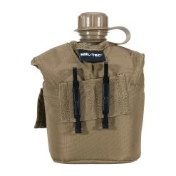 Mil-Tec Feldflasche 1 Qt. Mit Becher Und Hülle Coyote -Professionelles Outdoor-Ausrüstungsgeschäft 34098 2 Feldflasche 1 qt mit Becher und H lle coyote R ckansicht