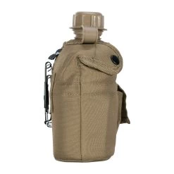 Mil-Tec Feldflasche 1 Qt. Mit Becher Und Hülle Coyote -Professionelles Outdoor-Ausrüstungsgeschäft 34098 3 Feldflasche 1 qt mit Becher und H lle coyote Seitenansicht links