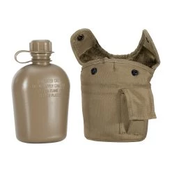 Mil-Tec Feldflasche 1 Qt. Mit Becher Und Hülle Coyote -Professionelles Outdoor-Ausrüstungsgeschäft 34098 4 Feldflasche 1 qt mit Becher und H lle coyote Zubeh r