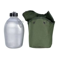 Französische Feldflasche Alu M. Hülle -Professionelles Outdoor-Ausrüstungsgeschäft 34273 4 Franz sische Feldflasche Alu m H lle Zubeh r