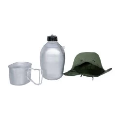 Französische Feldflasche Alu M. Hülle -Professionelles Outdoor-Ausrüstungsgeschäft 34273 5 Franz sische Feldflasche Alu m H lle Zubeh r Detail