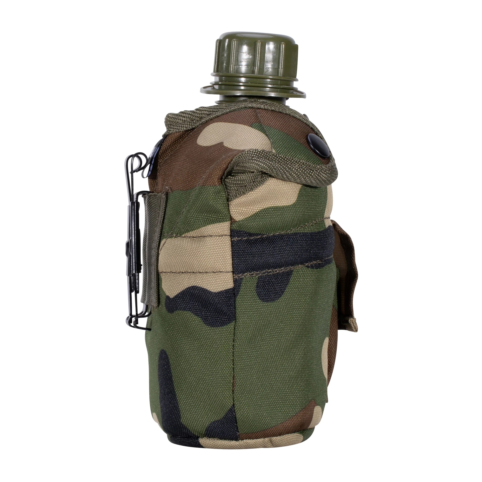 Mil-Tec Feldflasche 1 Qt. Mit Becher Und Hülle Woodland – Bild 4