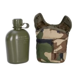 Mil-Tec Feldflasche 1 Qt. Mit Becher Und Hülle Woodland -Professionelles Outdoor-Ausrüstungsgeschäft 35170 4 Feldflasche 1 qt mit Becher und H lle woodland Zubeh r