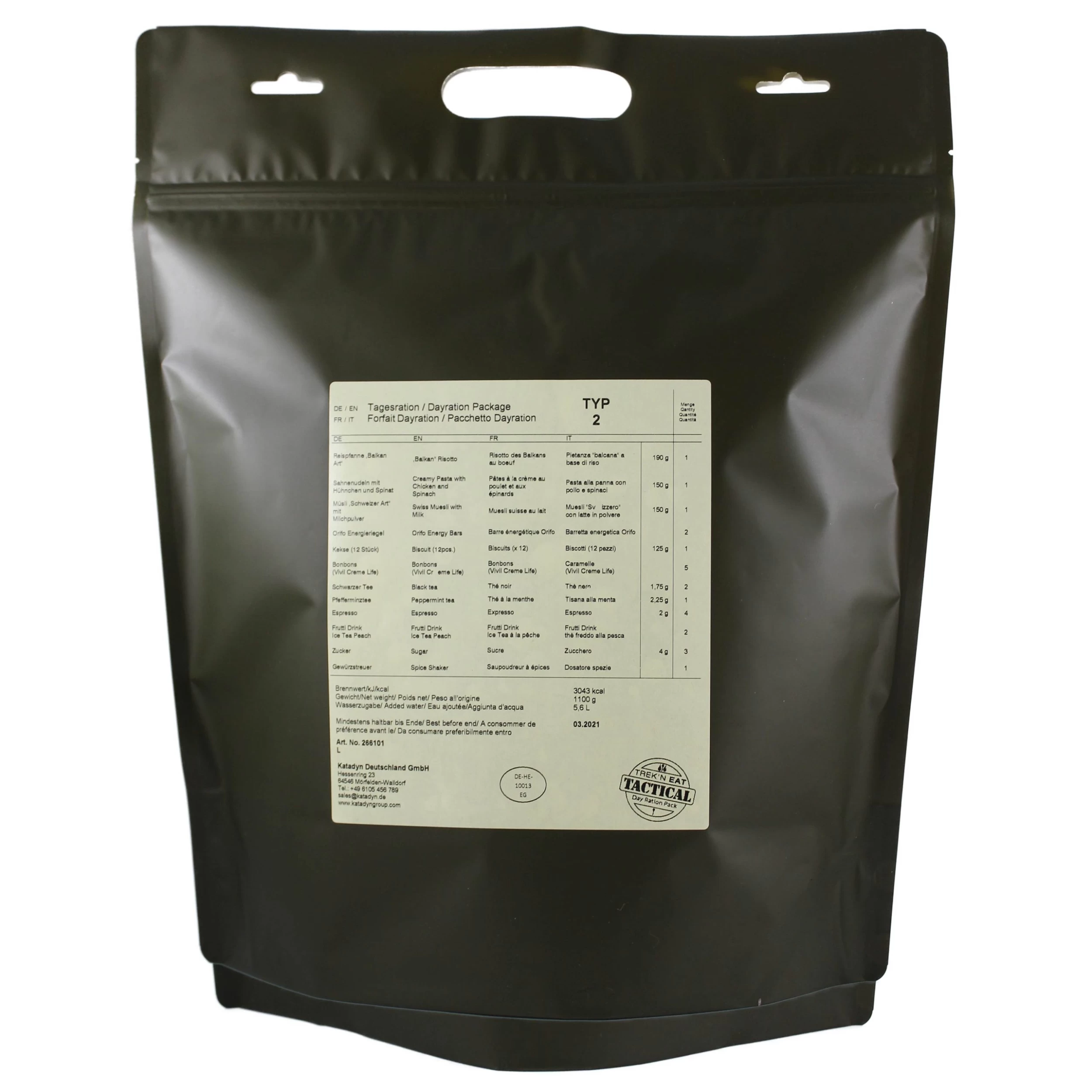 Katadyn Tagesration Day Ration Pack Typ 2 1 Katadyn Tagesration Day Ration Pack Typ 2