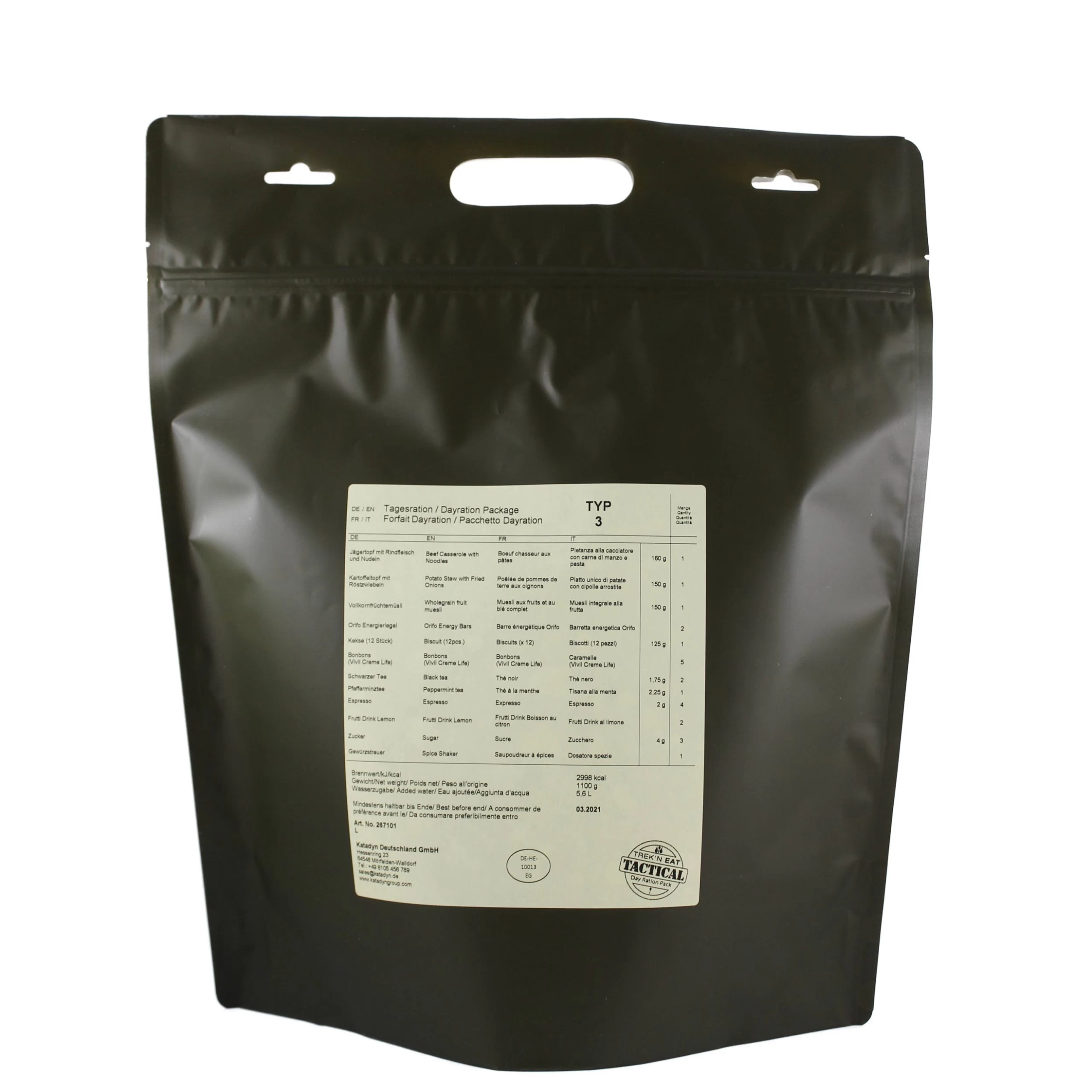 Katadyn Tagesration Day Ration Pack Typ 3 1 Katadyn Tagesration Day Ration Pack Typ 3
