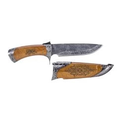 Herbertz Gürtelmesser Damastdesign 104914 -Professionelles Outdoor-Ausrüstungsgeschäft 38049 3 Herbertz G rtelmesser Damastdesign 104914 Vorderansicht Zubeh r