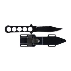 Mil-Tec Tauchermesser Schwarz -Professionelles Outdoor-Ausrüstungsgeschäft 39015 2 Mil Tec Tauchermesser schwarz Seitenansicht rechts Zubeh r