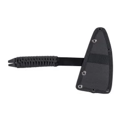 Mil-Tec Fallschirmleinen-Axt Mit Kopftasche Schwarz -Professionelles Outdoor-Ausrüstungsgeschäft 40086 4 Mil Tec Paracord Axt mit Kopftasche schwarz Seitenansicht rechts Zubeh r