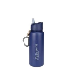 LifeStraw Wasserflasche Go Edelstahl Mit Filter 0.7 L Blau