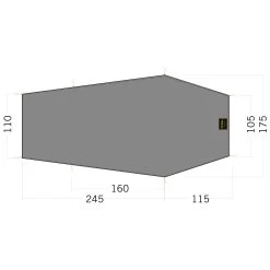 Tatonka Zeltunterlage Floor Sheet LT Gargia 3 Steingrau Oliv