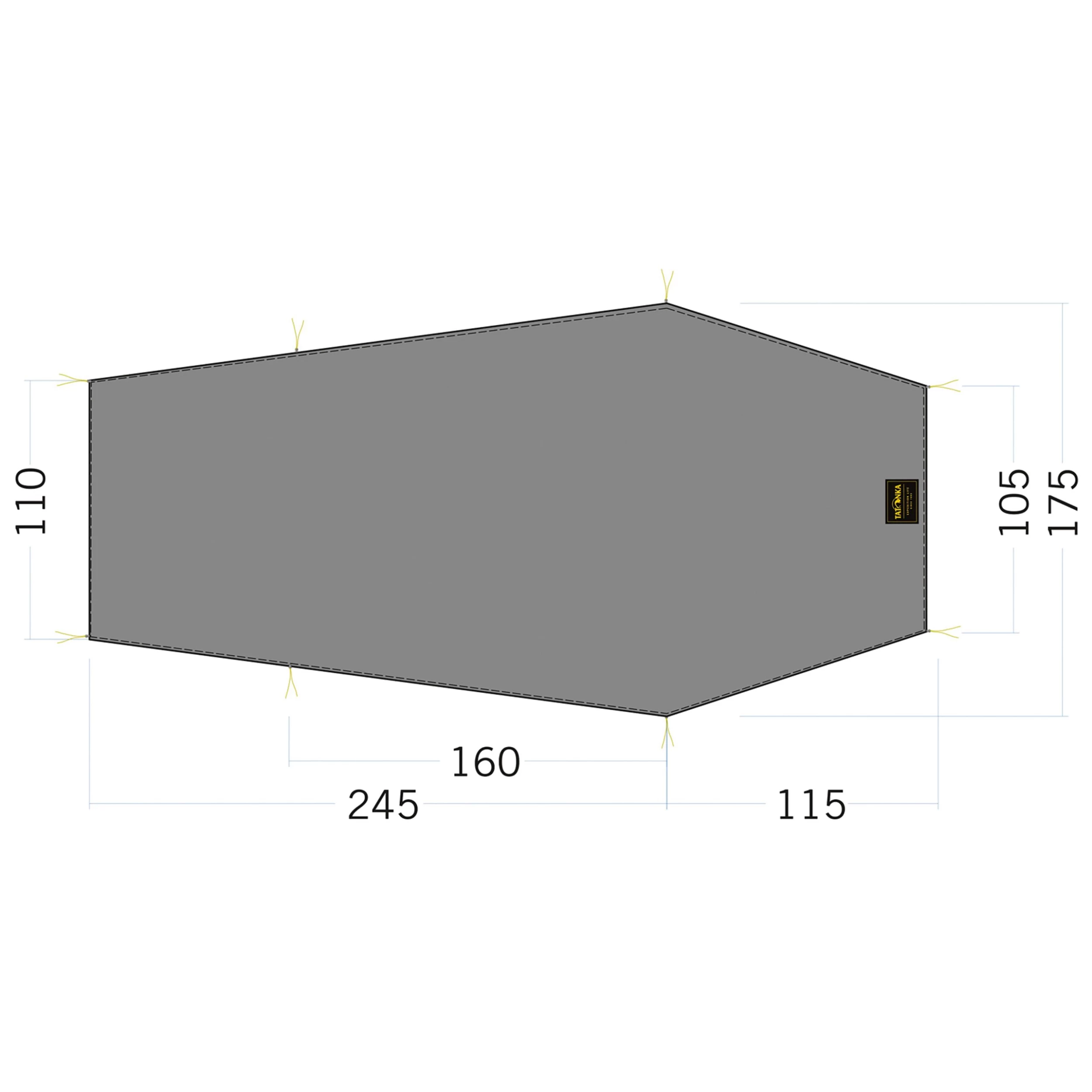 Tatonka Zeltunterlage Floor Sheet LT Gargia 3 Steingrau Oliv 1 Tatonka Zeltunterlage Floor Sheet LT Gargia 3 Steingrau Oliv