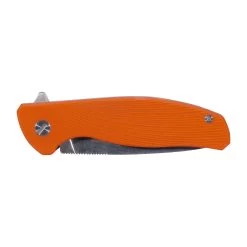 Enforcer Einhandmesser Gambino Orange -Professionelles Outdoor-Ausrüstungsgeschäft 78105 3 Enforcer Einhandmesser Gambino orange Vorderansicht Geschlossen