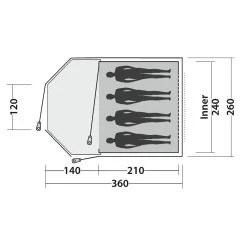 Easy Camp Kuppelzelt Blazar 400 Rustic Grün -Professionelles Outdoor-Ausrüstungsgeschäft 78220 2