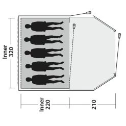 Easy Camp Tunnelzelt Earth 5 -Professionelles Outdoor-Ausrüstungsgeschäft 78222 2