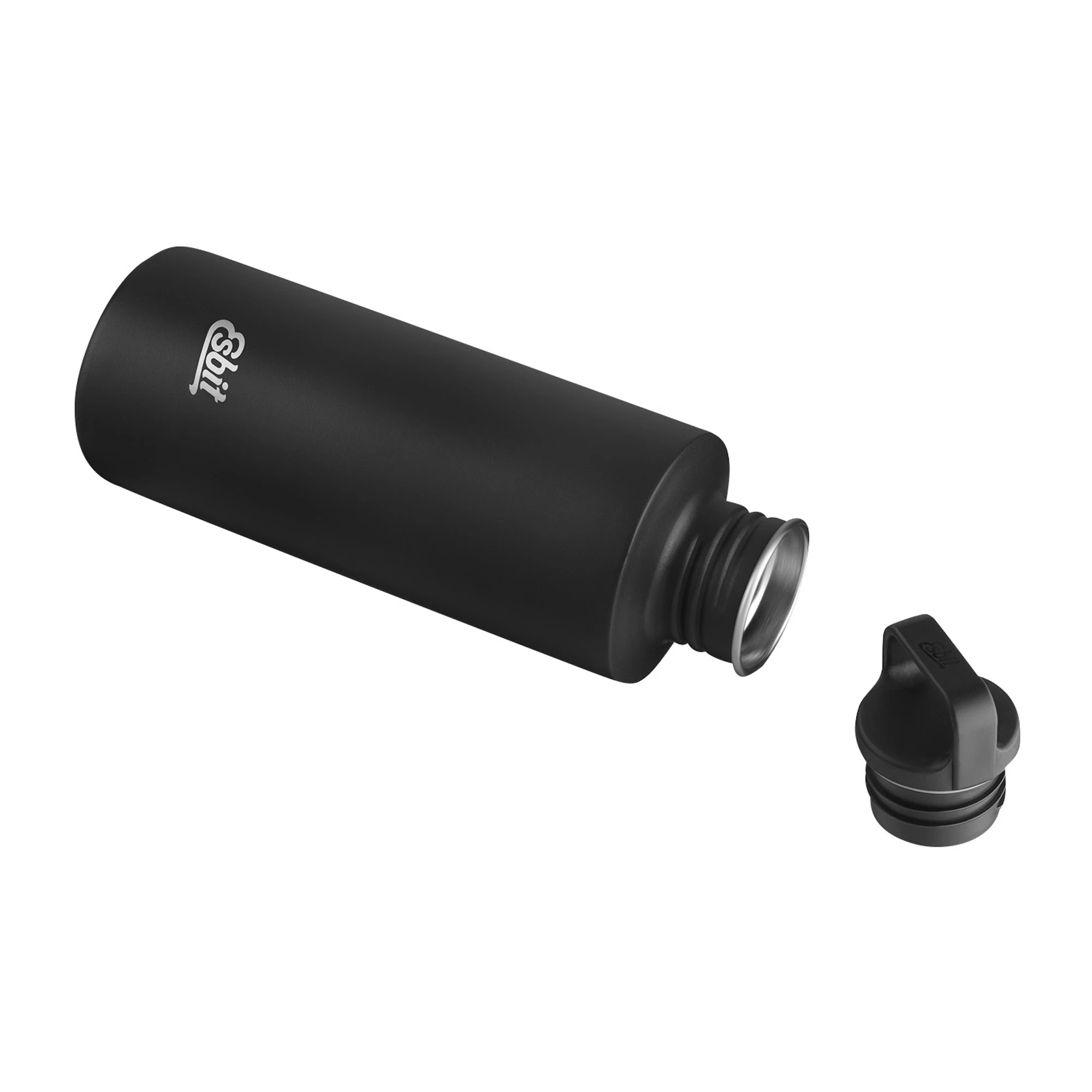 Esbit Trinkflasche Sculptor 1 L Edelstahl Schwarz 4 Esbit Trinkflasche Sculptor 1 L Edelstahl Schwarz – Bild 4