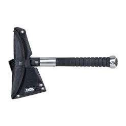 SOG Axt Mini Voodoo Hawk Satin Schwarz -Professionelles Outdoor-Ausrüstungsgeschäft 90110 3 SOG Axt Mini Voodoo Hawk Satin schwarz Seitenansicht links Zubeh r